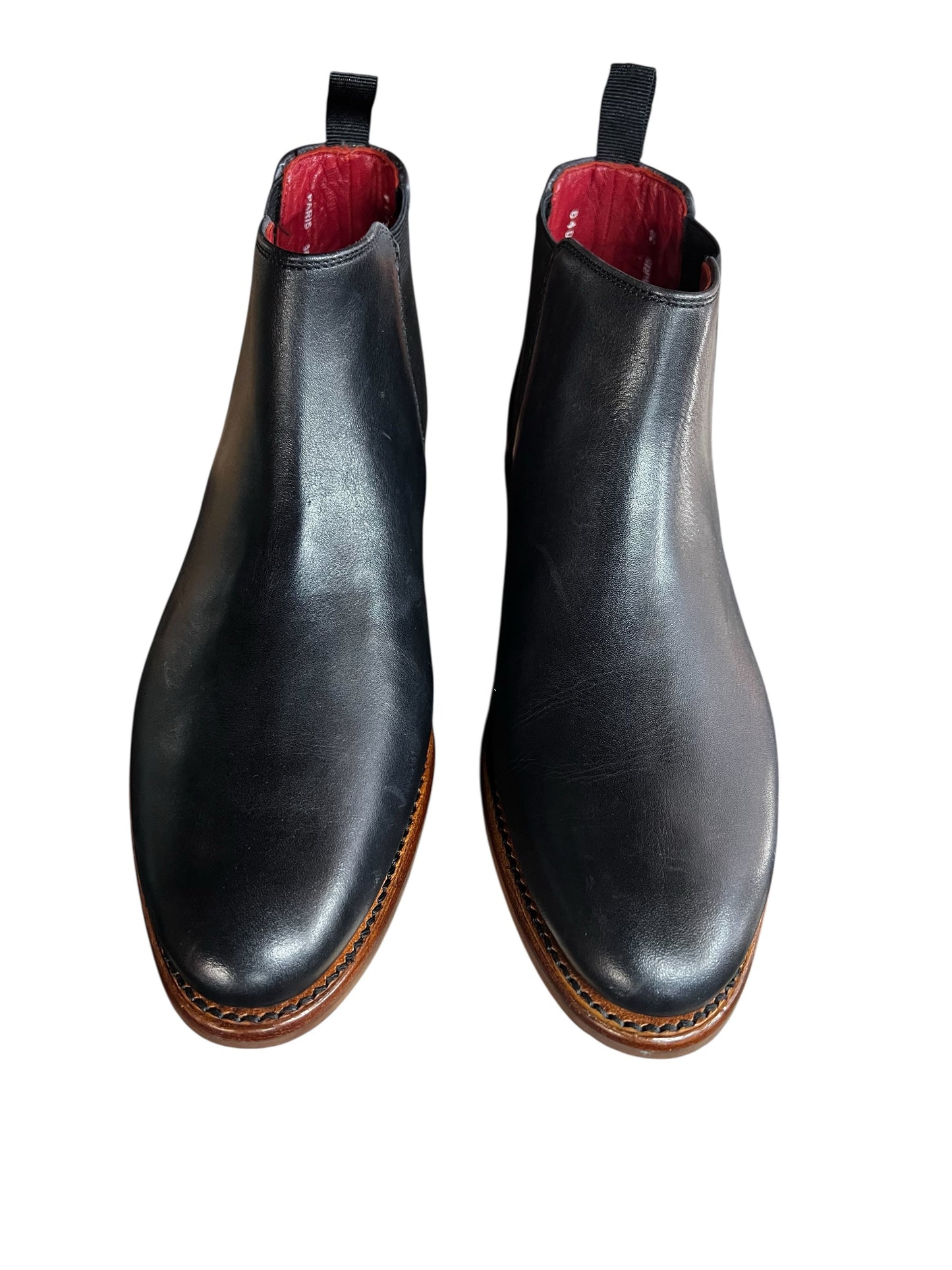 Brando Paris Chelsea Leather Boots for Women – Black | Formal or Casual Wear | Size 38