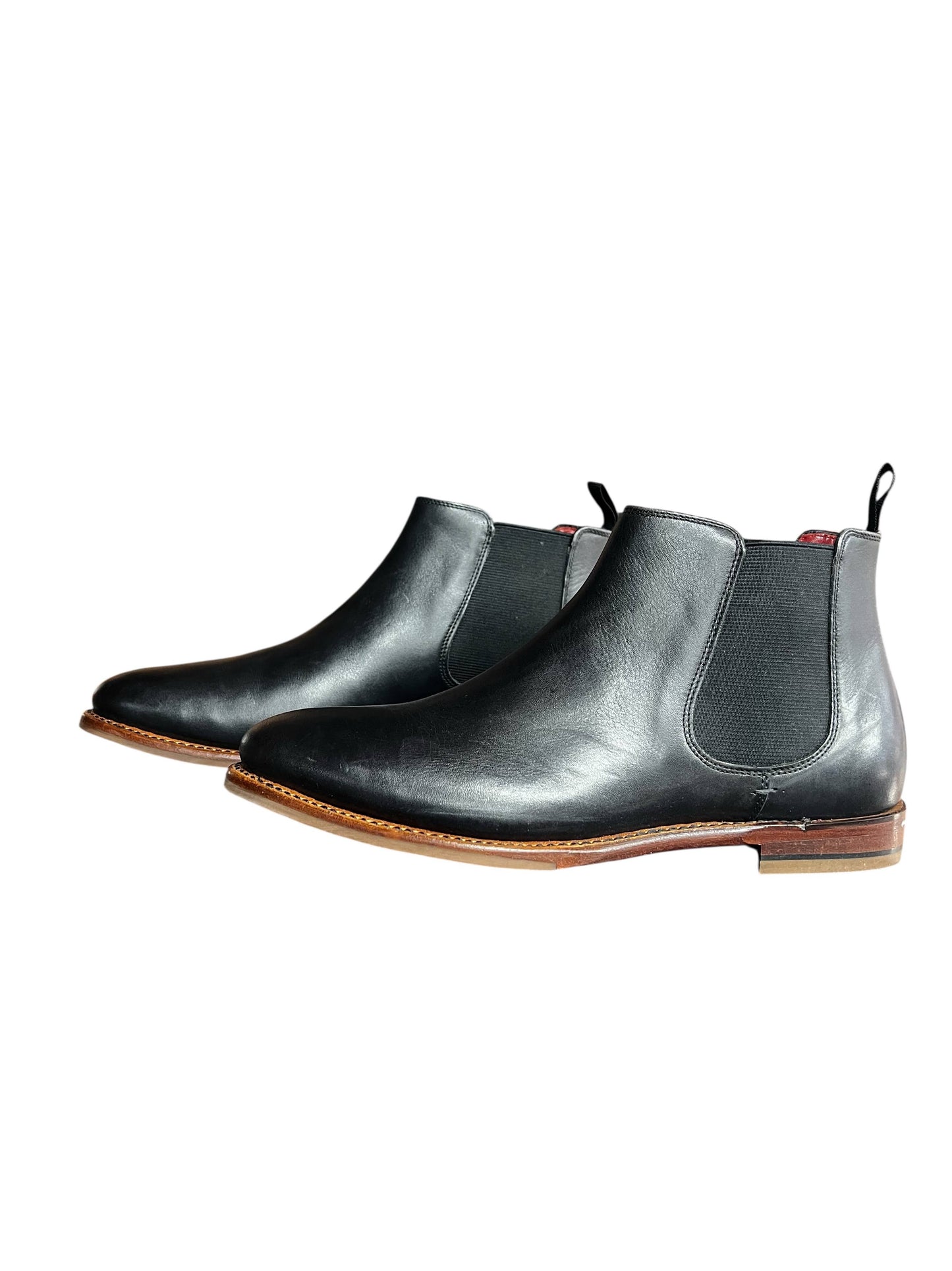 Brando Paris Chelsea Leather Boots for Women – Black | Formal or Casual Wear | Size 38