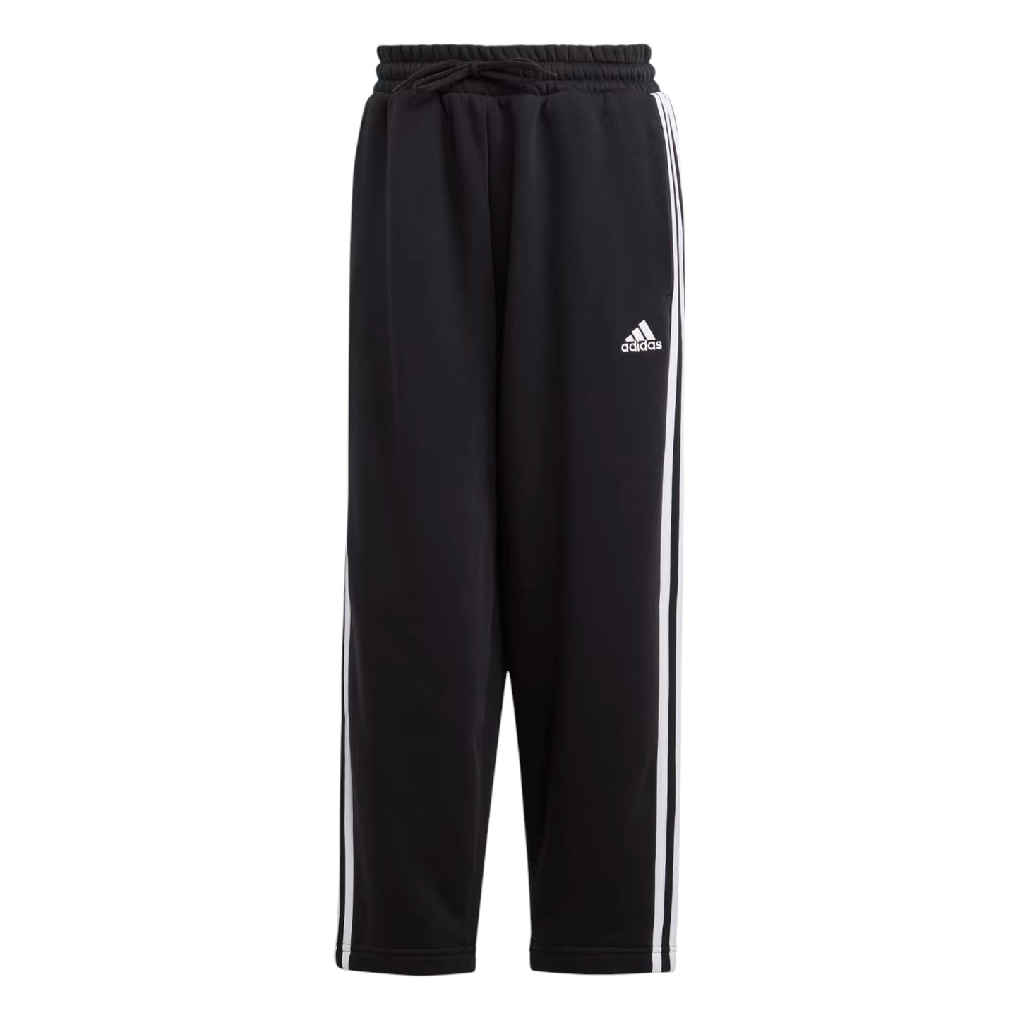 ADDIDAS ESSENTIALS 3-STRIPES OPEN HEM FLEECE PANTS