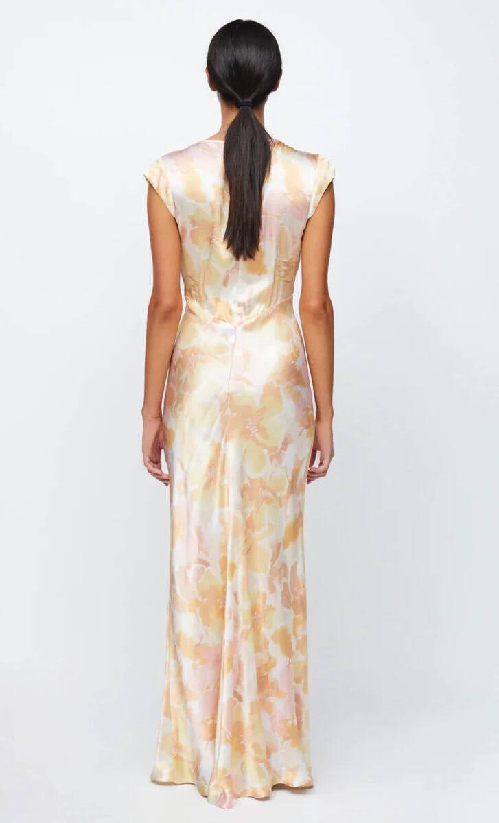 BEC + BRIDGE Indi V Maxi Dress Clothes for Women – Floral Haze | Sleeveless | Size 10 AU