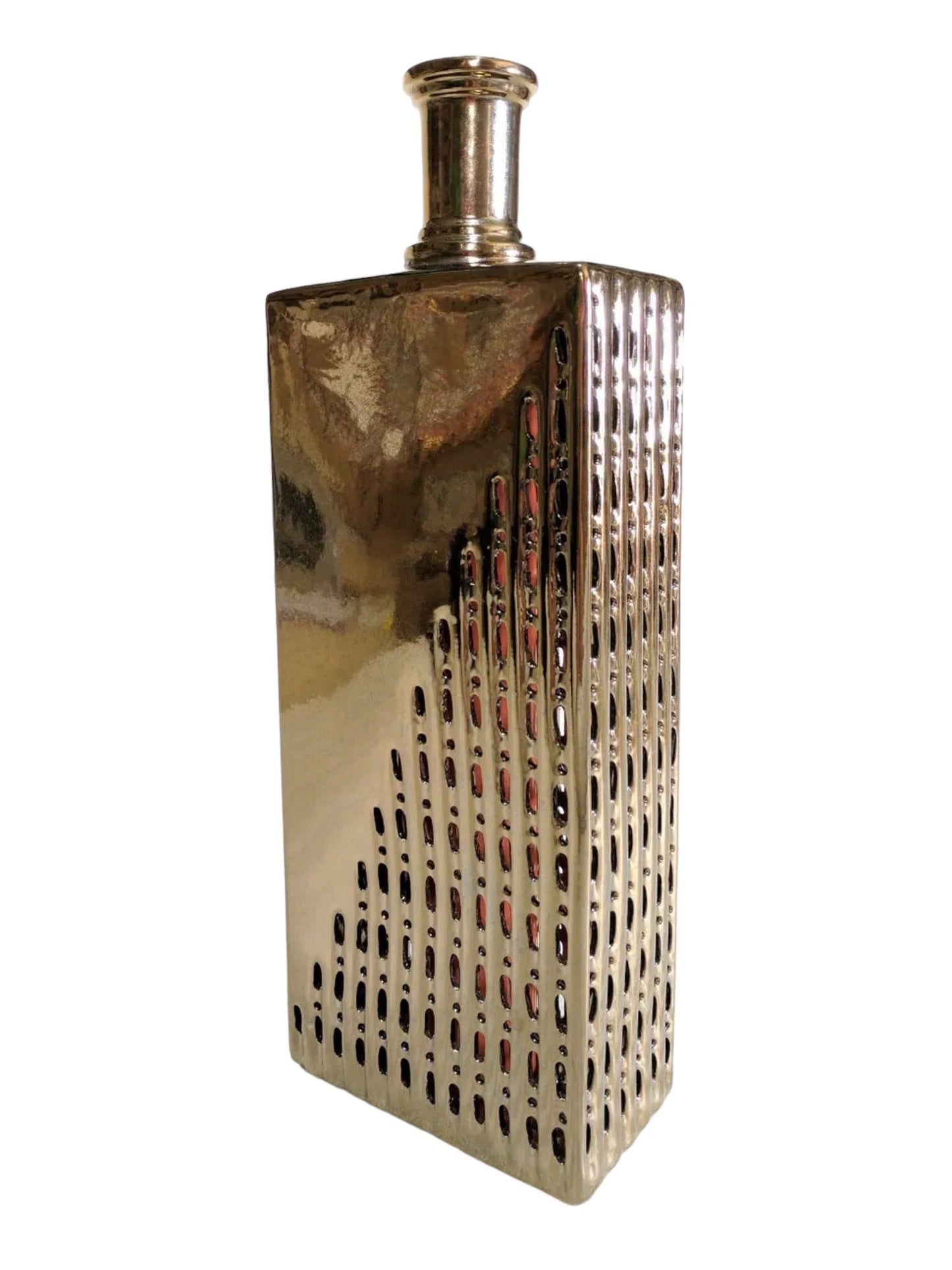 Vase High-Quality Ceramic Home Decor – Metallic Bronze | Large (53 x 19 x 10 cm)
