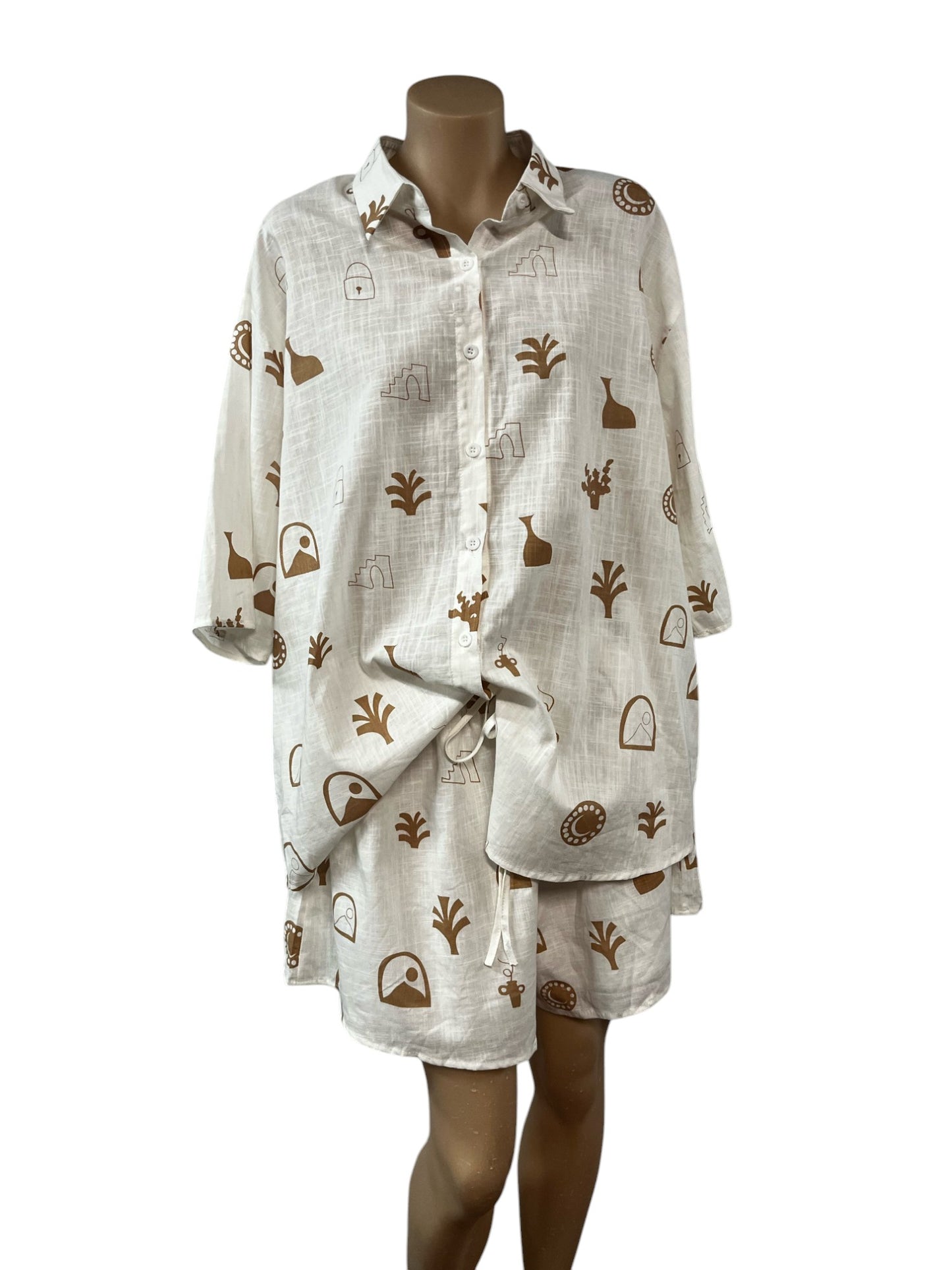 Summer Top and Short Set - Size XL