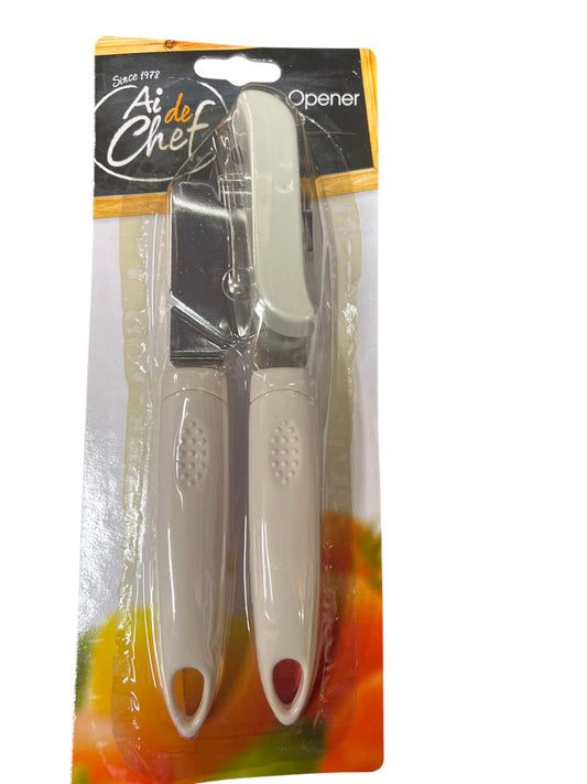 Ai de Chef Deluxe Can Opener Manual Can Opener Stainless Cook tops – Silver | Kitchen Ware