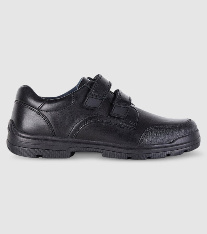 CLARKS SCHOOL Graduate Black School Strap Shoes