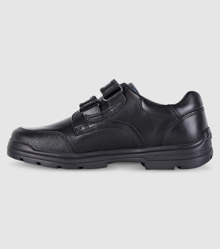 CLARKS SCHOOL Graduate Black School Strap Shoes