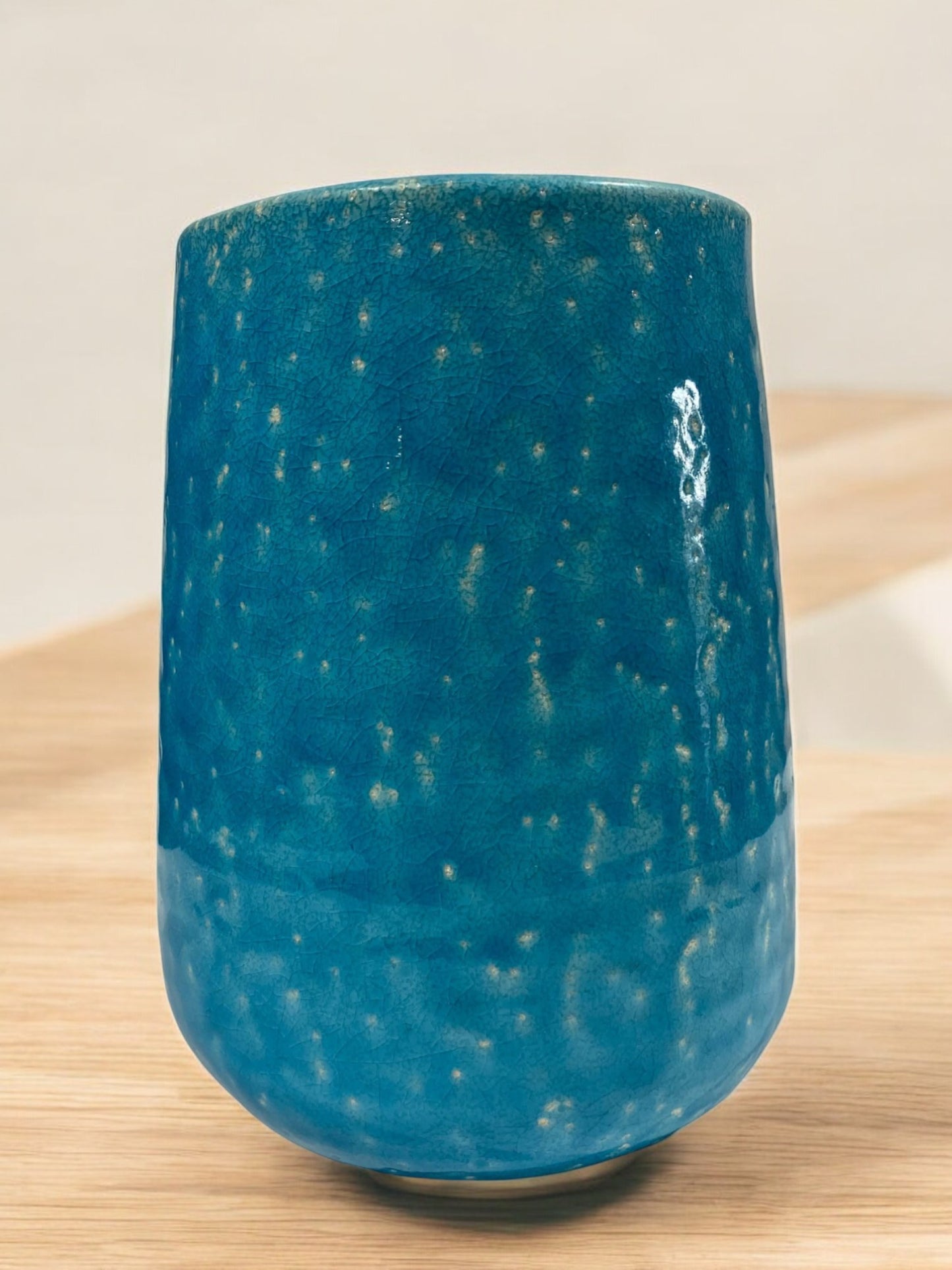 Ceramic Blue Vase Set - Set of 2