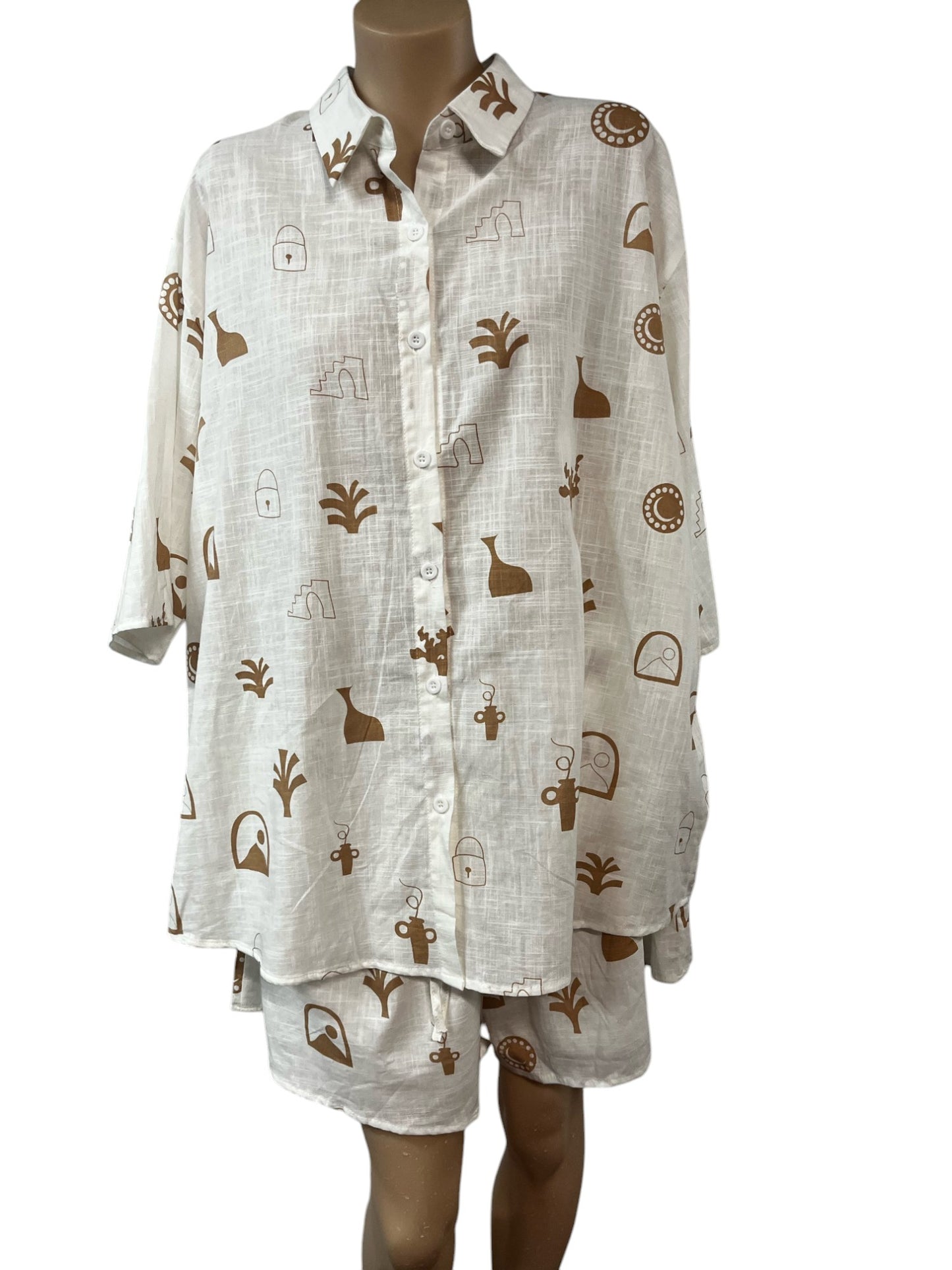 Summer Top and Short Set - Size XL
