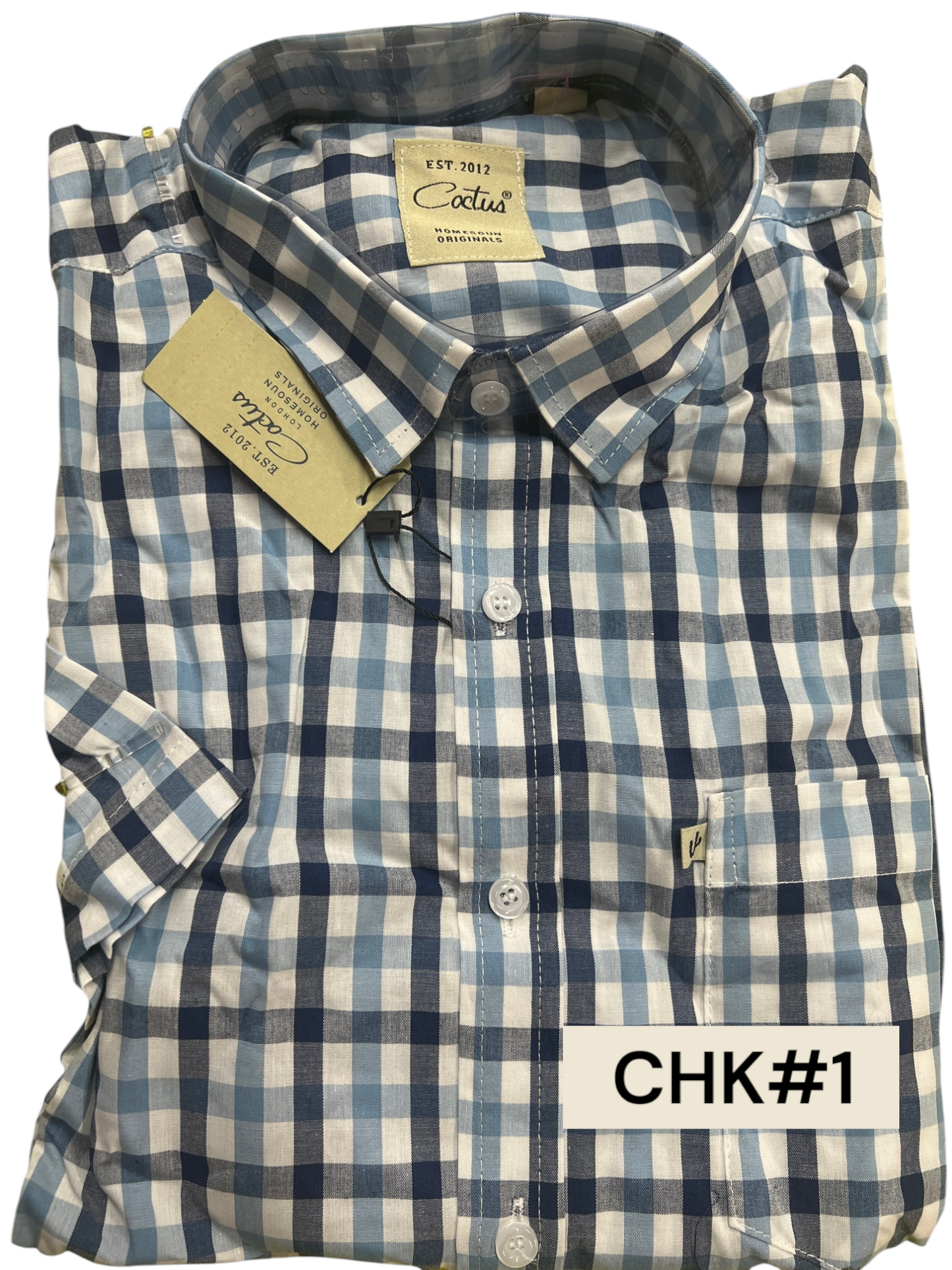 Cactus Checkered Polo for Men - Extra Large