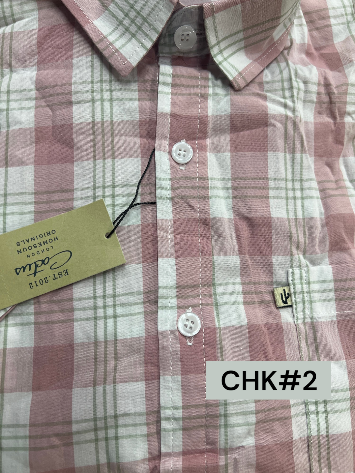 Cactus Checkered Polo for Men - Extra Large