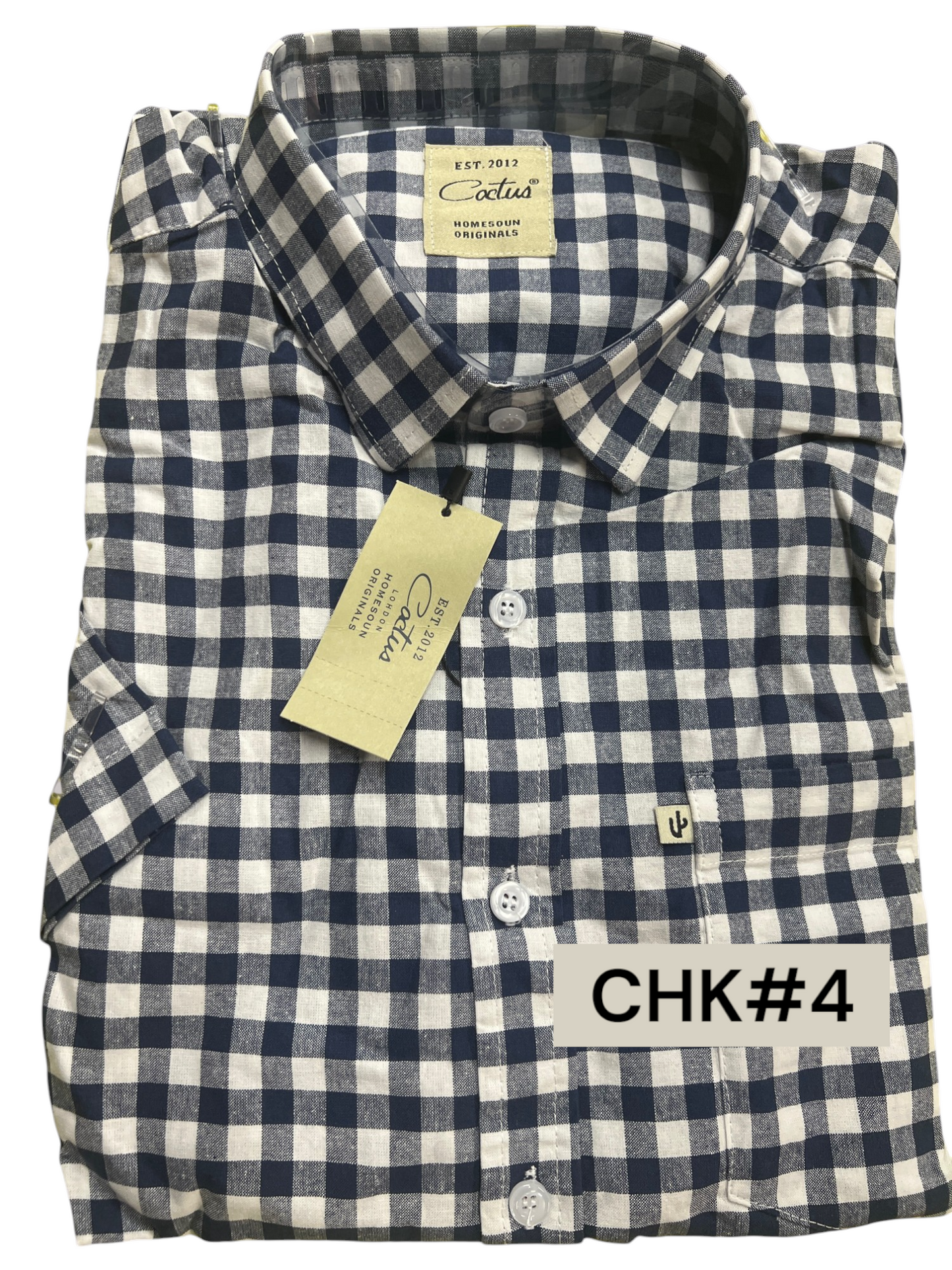 Cactus Checkered Polo for Men - Extra Large