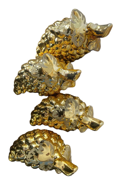 5-piece set of Ceramic gold grapes - Ex-Display