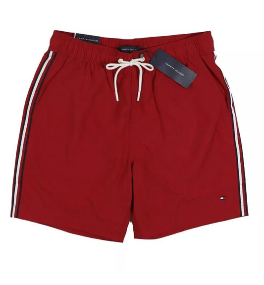 Tommy Hilfiger Men's 7" Swim Trunks – Primary Red