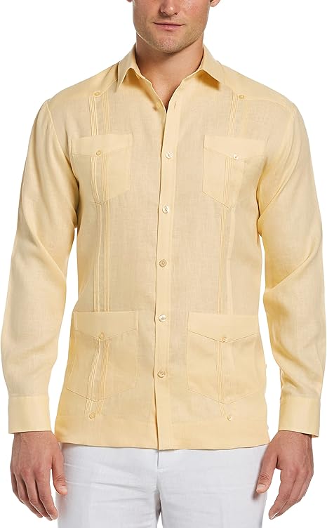 Cubavera Four-Pocket Long Sleeves Polo - XXL