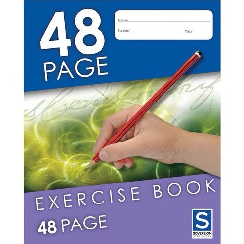 SOVEREIGN 48 Page 8mm Ruled Exercise Book