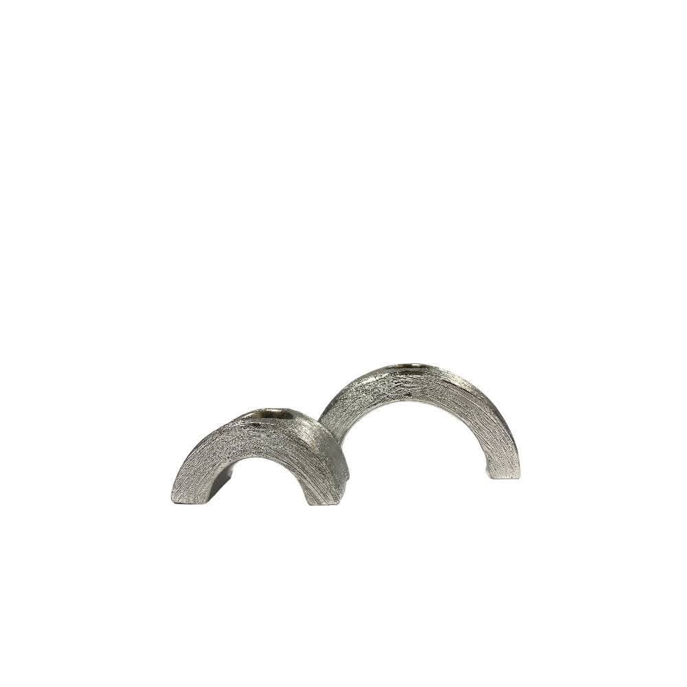 Ceramic Arched Candle Holders Home Display - Set of 2