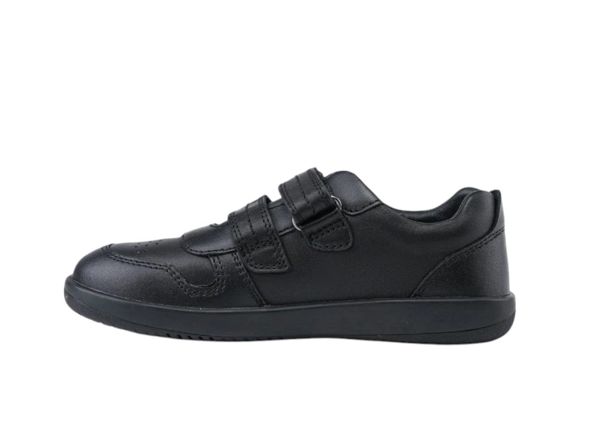 BOBUX LEAP Black Leather School Shoes for Kids