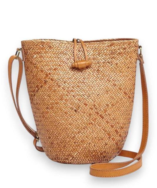 Cornelia Straw Bucket Bag - Faithfull the Brand