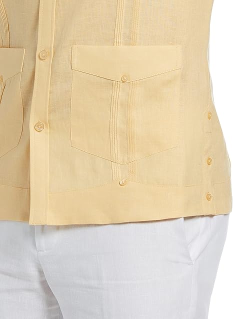 Cubavera Four-Pocket Long Sleeves Polo - XXL