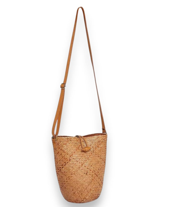 Cornelia Straw Bucket Bag - Faithfull the Brand