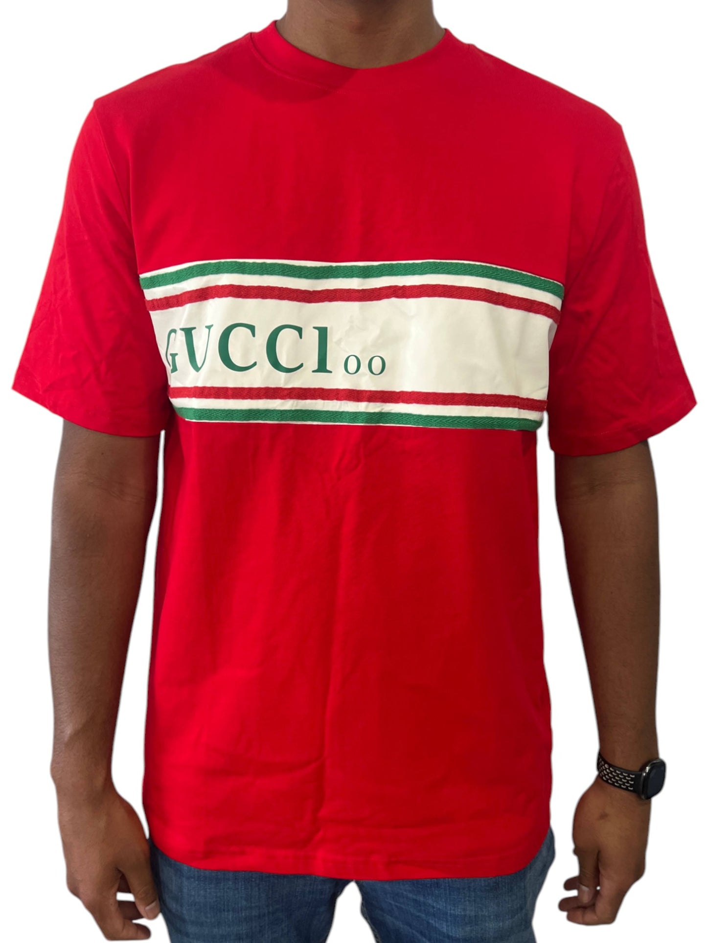 Authentic GUCCI Men's T-Shirt – Bold Logo Design- XXL