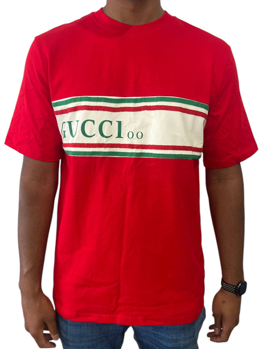 Authentic GUCCI Men's T-Shirt – Bold Logo Design- XXL