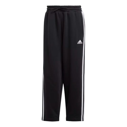 ADDIDAS ESSENTIALS 3-STRIPES OPEN HEM FLEECE PANTS