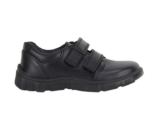 START RITE Oxford II Black Leather School Shoes