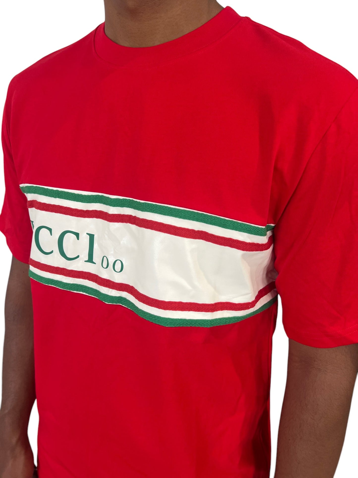 Authentic GUCCI Men's T-Shirt – Bold Logo Design- XXL