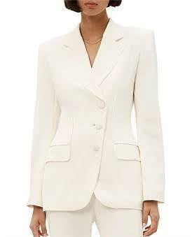 Ginger and Smart Modern Love Jacket Viscose Blend Blazer for Womens – Cream | Size 4 & 8