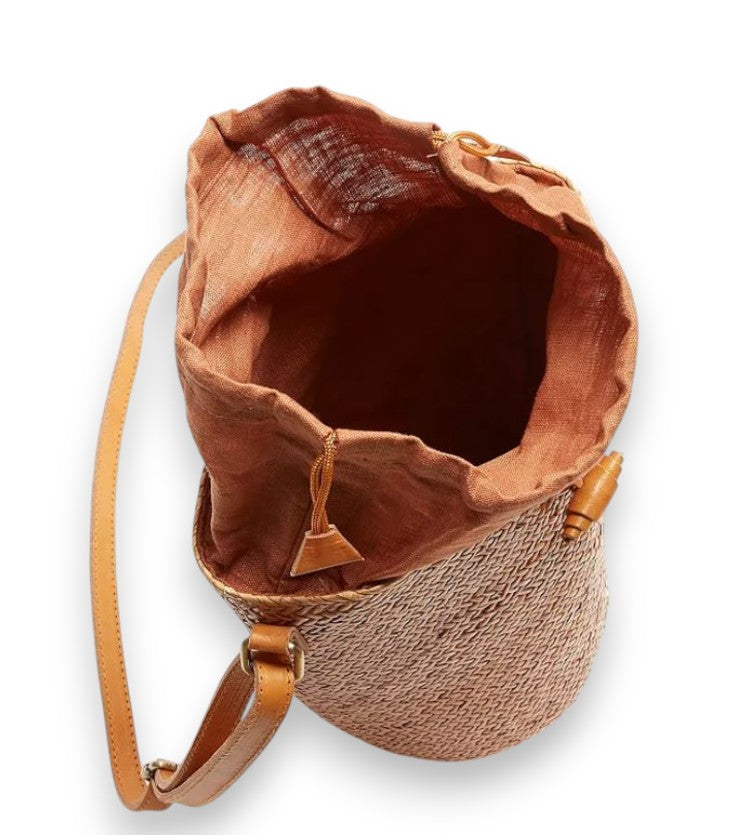 Cornelia Straw Bucket Bag - Faithfull the Brand